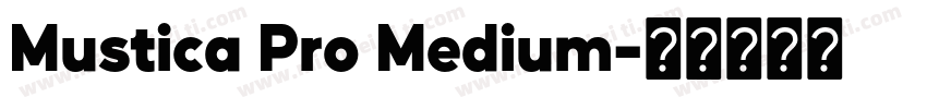Mustica Pro Medium字体转换